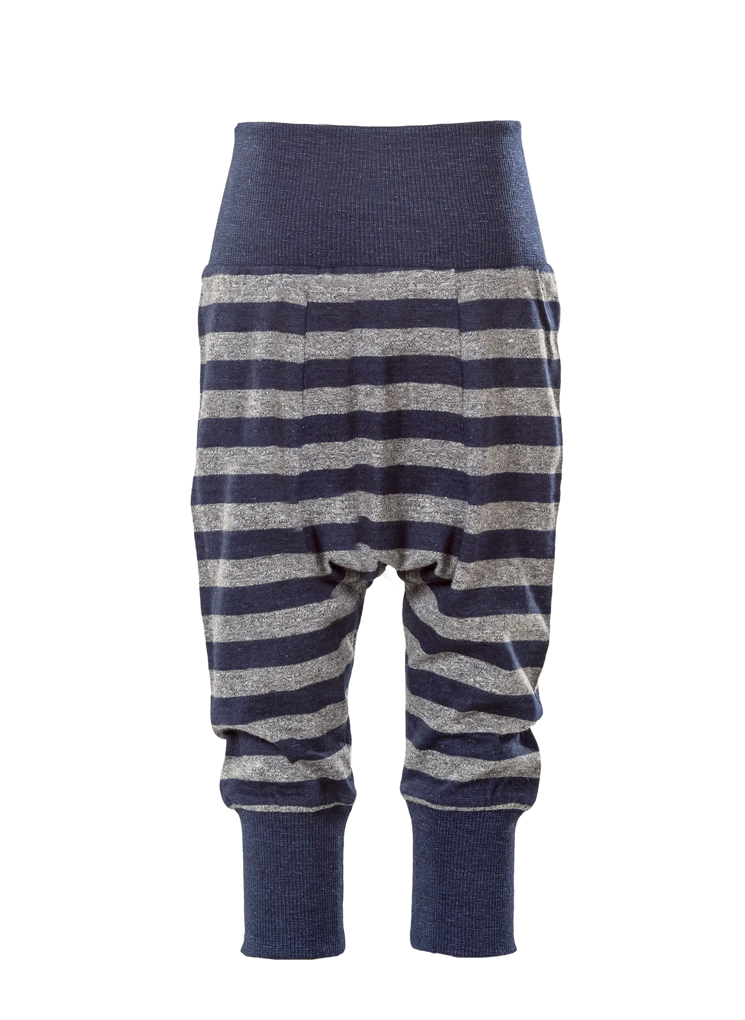 100% Organic Cotton  Single Jersey - Denim Grey Melange Stripe (2SP322)