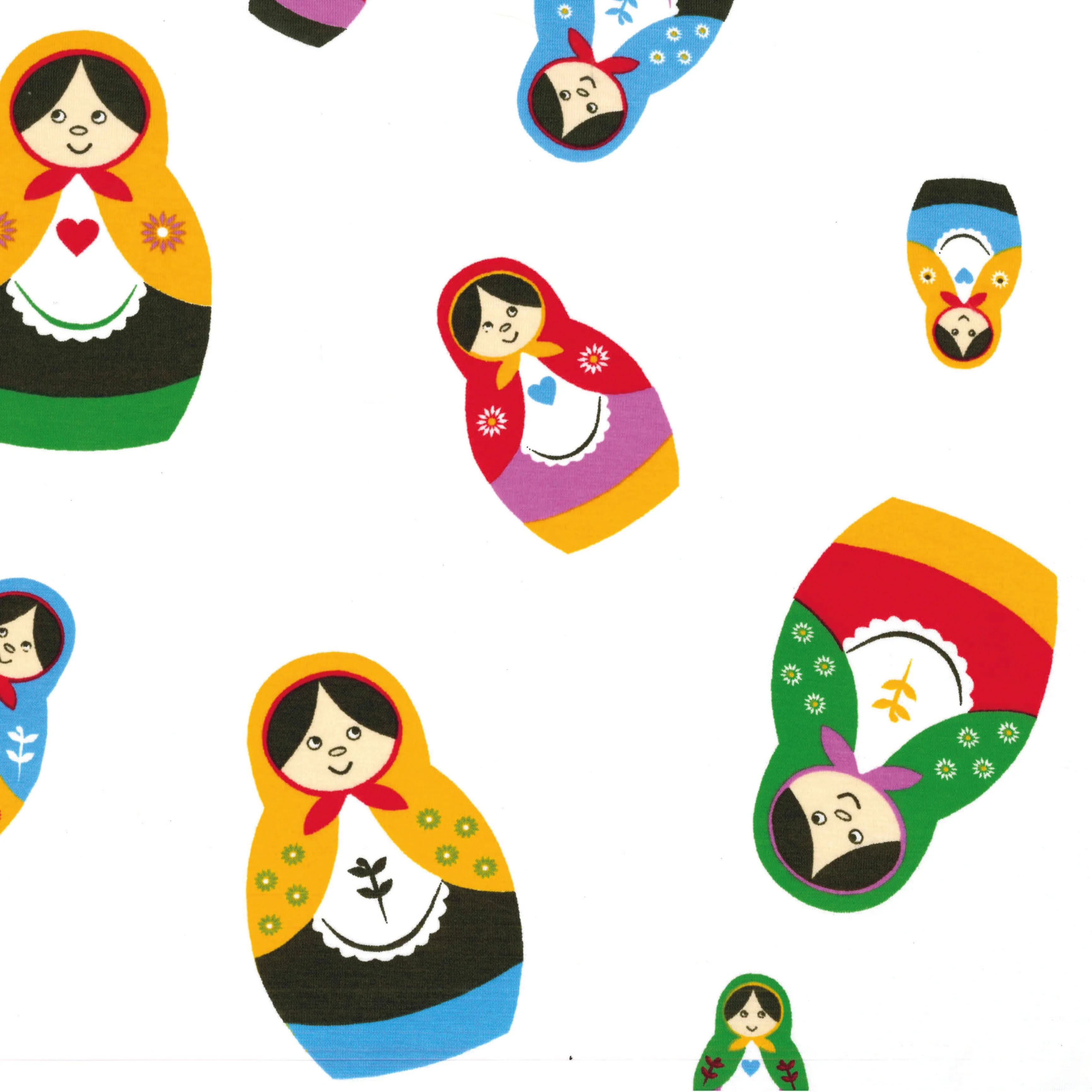 100% Organic Cotton Single Jersey - Matryoshka (2SP090)