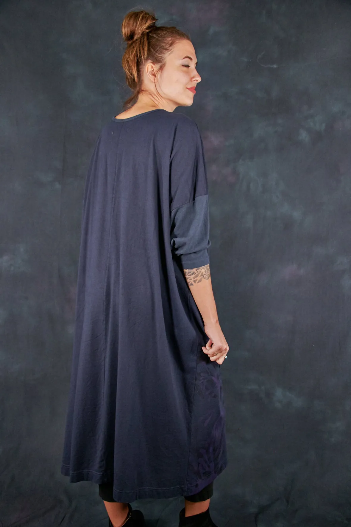 2303 Mariposa Dress Cotton Bamboo Blue Coal-P
