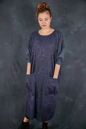 2303 Mariposa Dress Cotton Bamboo Blue Coal-P