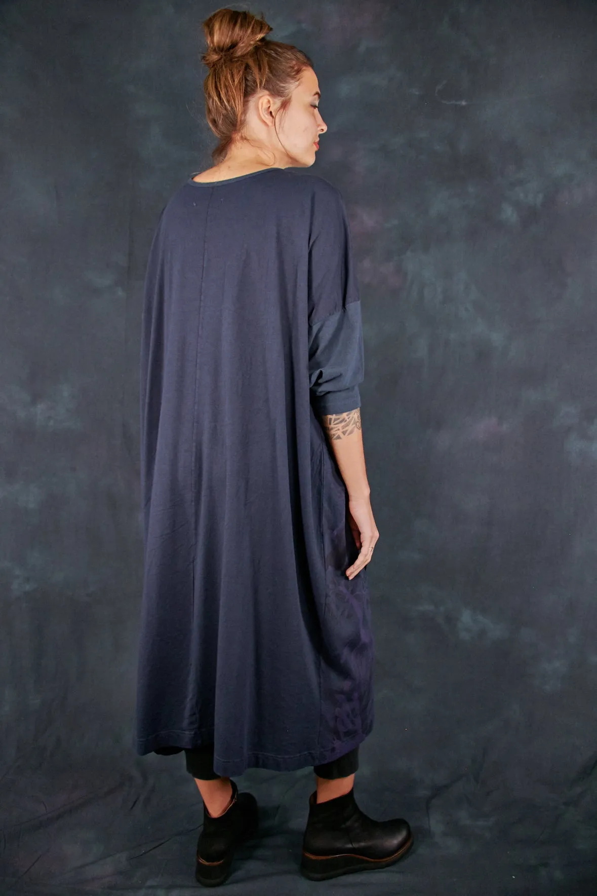 2303 Mariposa Dress Cotton Bamboo Blue Coal-P