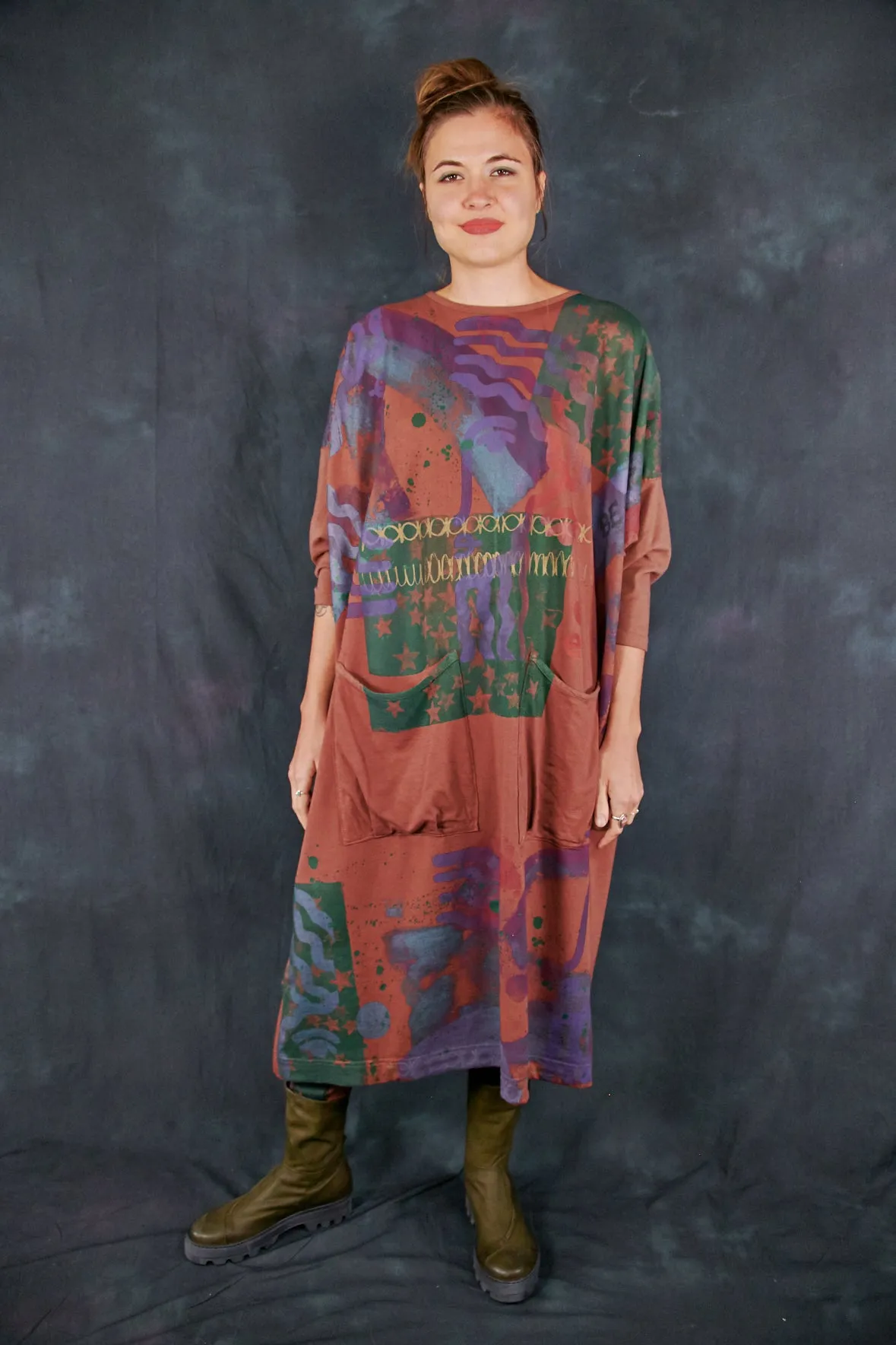 2303 Mariposa Dress Cotton Bamboo Oxide-P