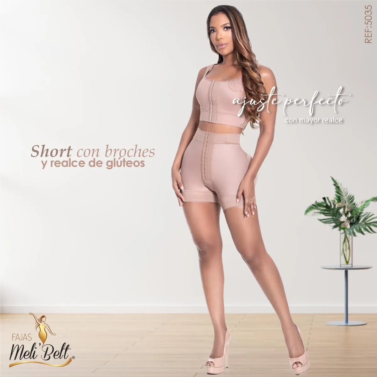 5035 Short with Hooks Fajas Melibelt