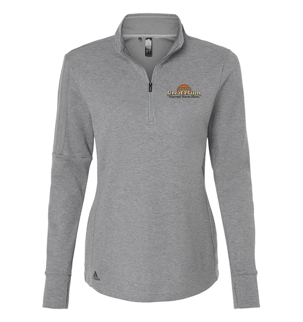 Adidas Women's 3-Stripes Quarter-Zip Sweater
