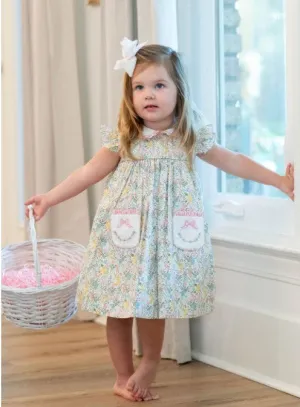 Adrian Floral Print Float Pocket Girls Dress