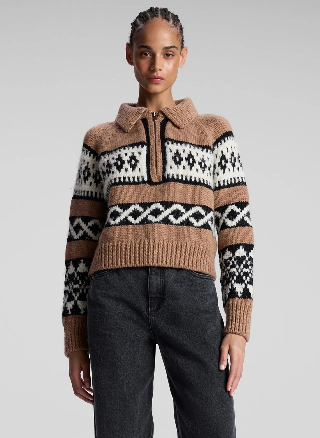 A.L.C. Carter Sweater in Camel Multi