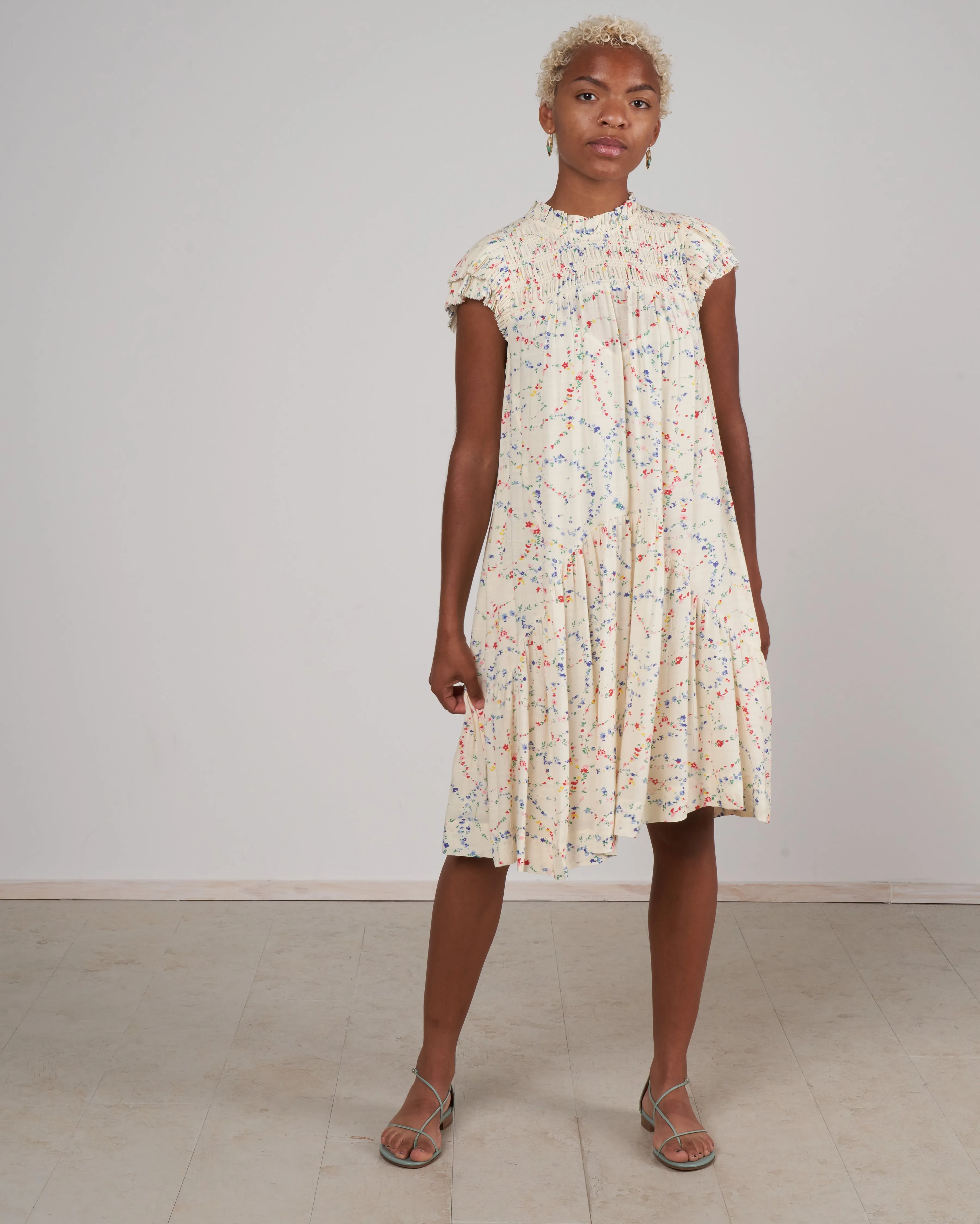 alison print s/slv tiered tunic- multi multi