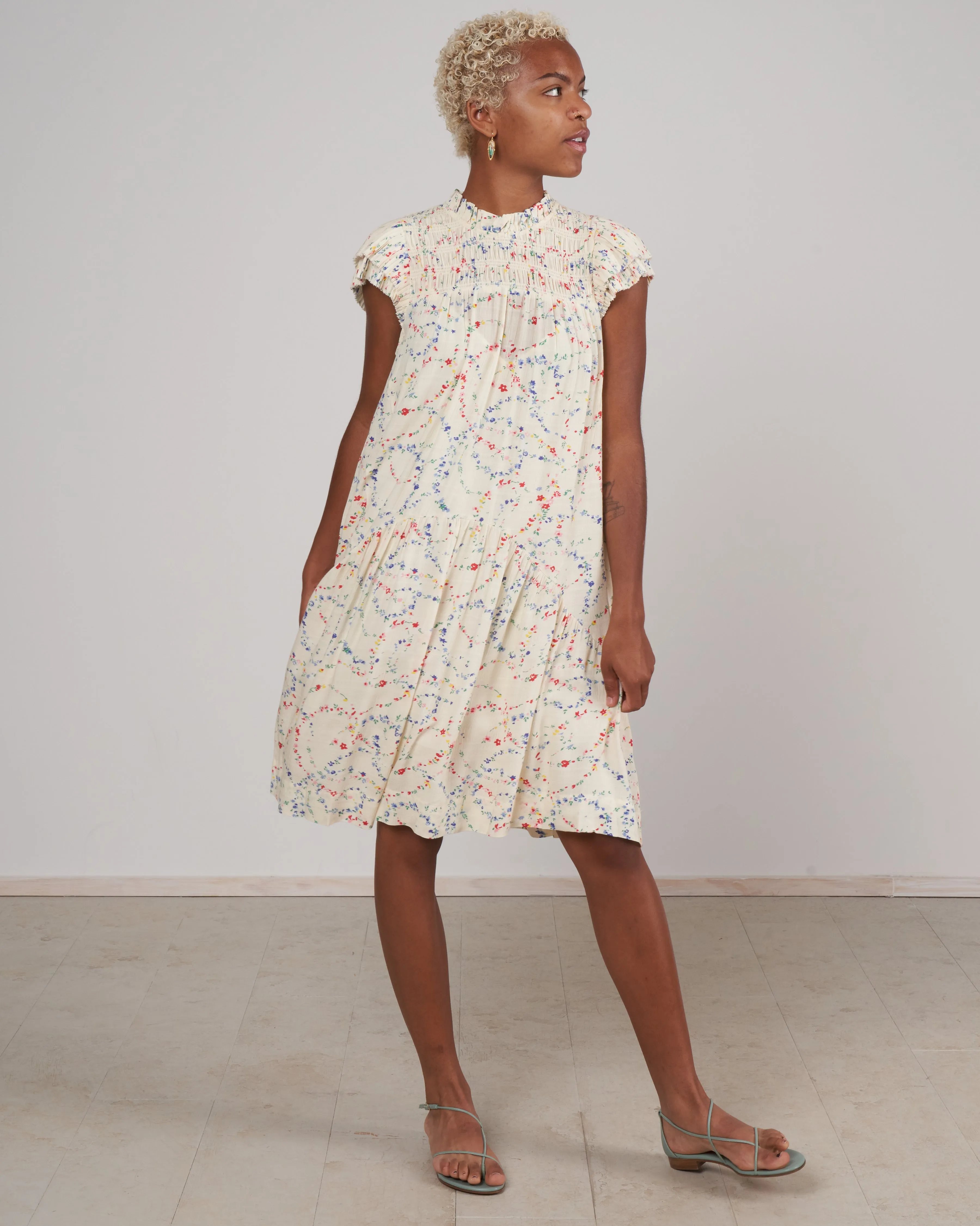 alison print s/slv tiered tunic- multi multi