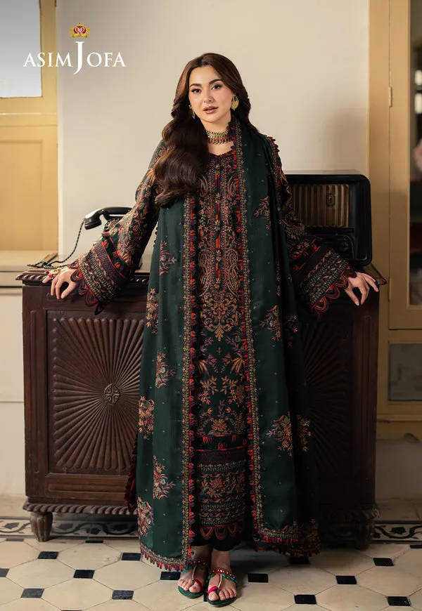 Asim Jofa | Pashmina | Embroidered Twill | AJKI-01