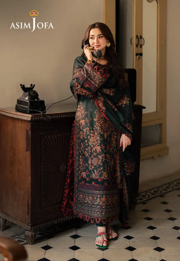 Asim Jofa | Pashmina | Embroidered Twill | AJKI-01
