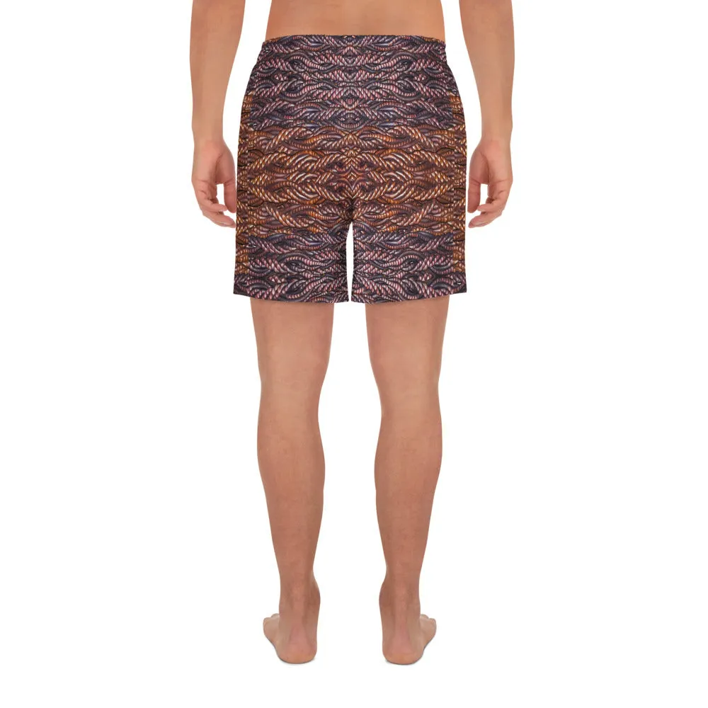 Athletic Long Shorts (Unisex)(Virilis/Muliebris)(Grail Hearth Core Copper Fabric) RJSTHw2023 RJS
