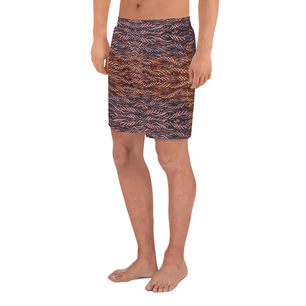 Athletic Long Shorts (Unisex)(Virilis/Muliebris)(Grail Hearth Core Copper Fabric) RJSTHw2023 RJS