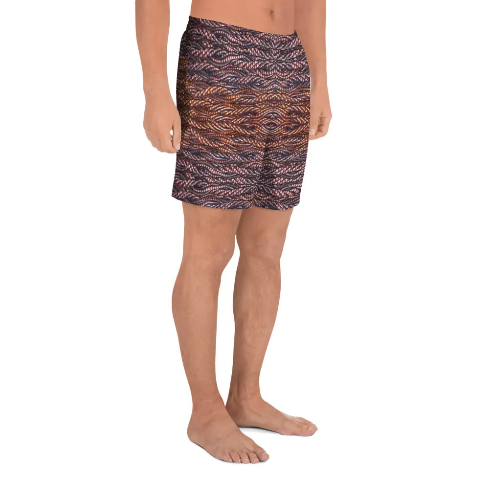 Athletic Long Shorts (Unisex)(Virilis/Muliebris)(Grail Hearth Core Copper Fabric) RJSTHw2023 RJS