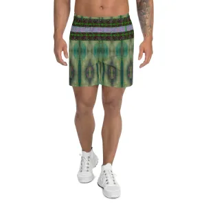 Athletic Long Shorts (Unisex)(Virilis/Muliebris)(Tree Link Stripe) RJSTH@Fabric#4 RJSTHS2021 RJS