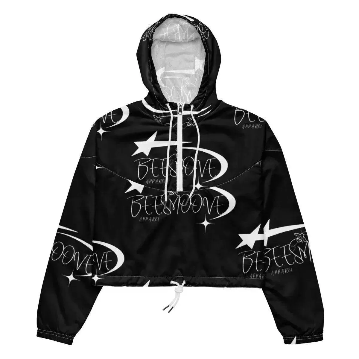Beesmoove all star famous black Women’s cropped windbreaker