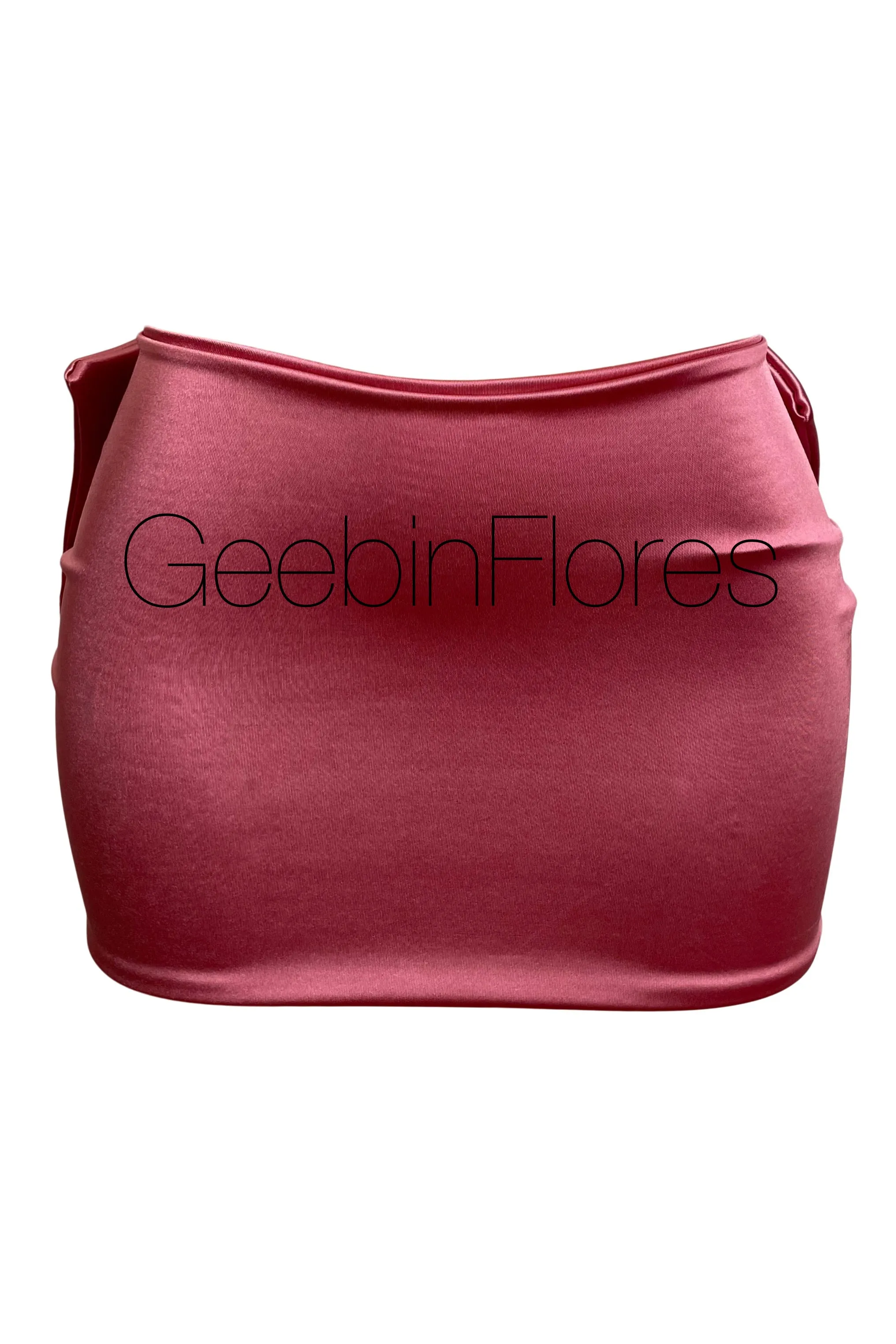 Beverly Pink Satin Bow Mini Skirt