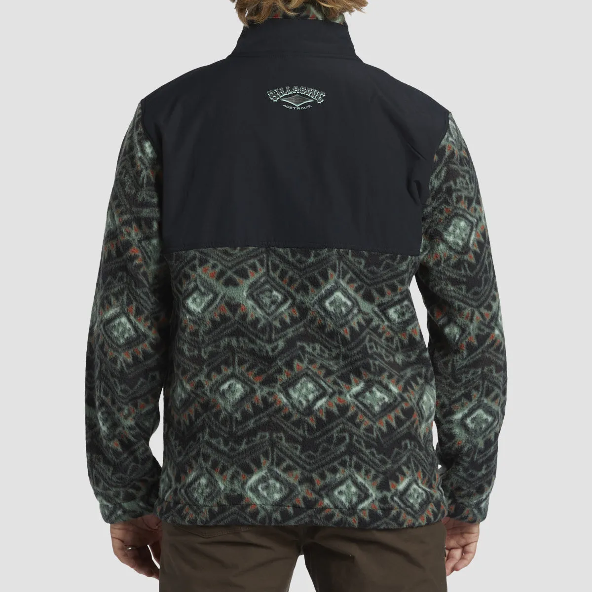 Billabong Boundary Re-issue Half Zip Polar Fleece Sweatshirt Black