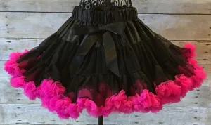 Black/Hot Pink Pettiskirt
