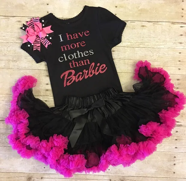 Black/Hot Pink Pettiskirt