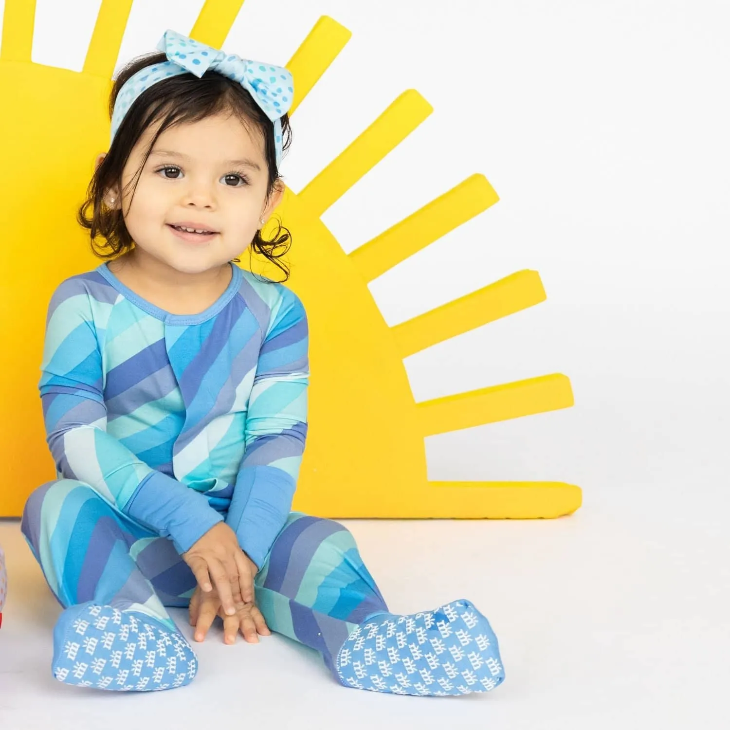 blue sparkle modal headband