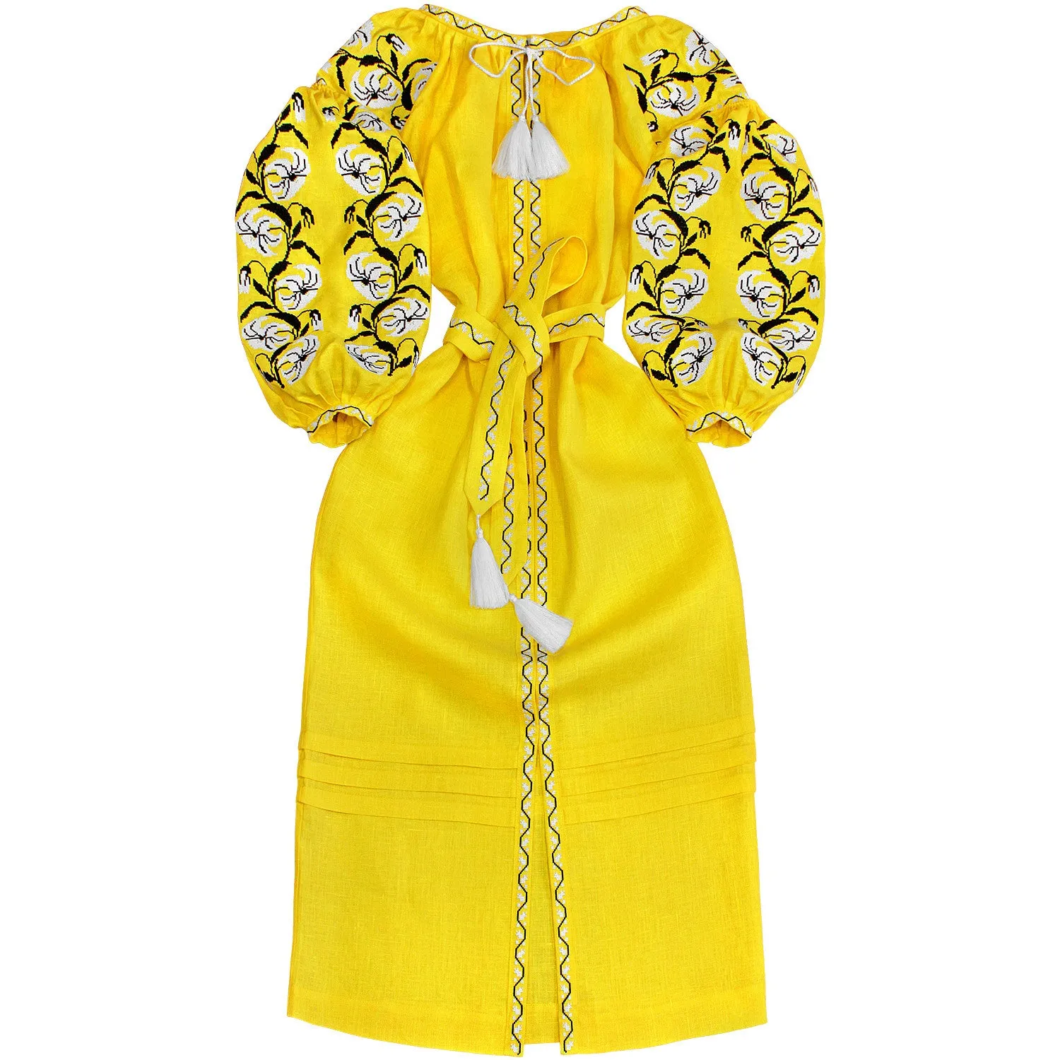 Boho style kaftan with embroidery