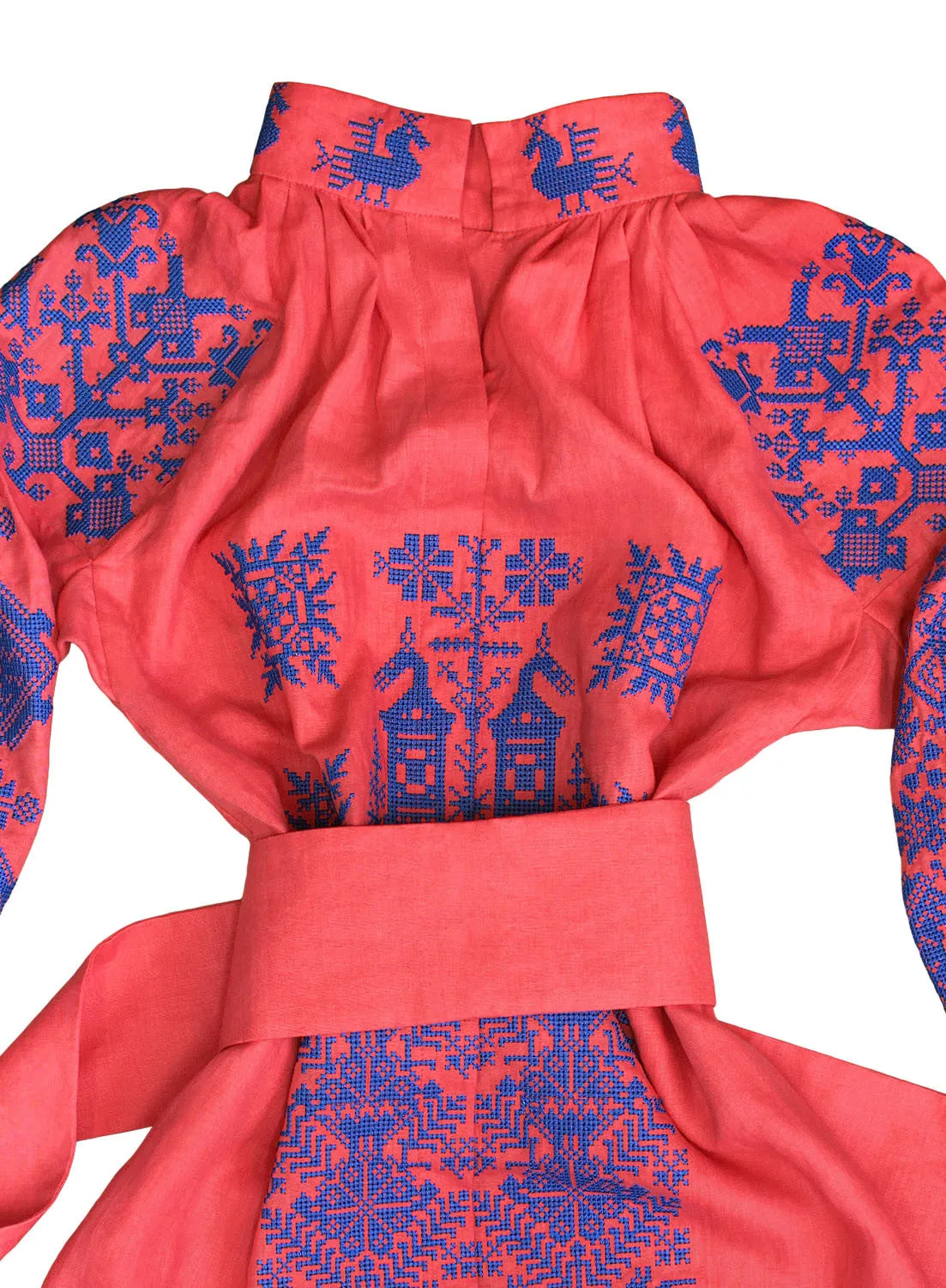 Boho style kaftan with embroidery