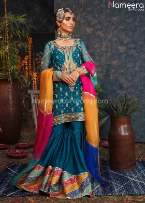 Bridal Mehndi Dresses for Pakistani Designers #BB235
