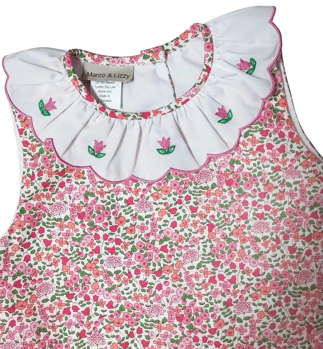 Brooke A line girls floral Spring dress