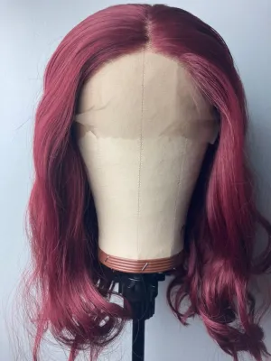 Burgundy Red Short Bob Wigs 13×4 Lace Front Wig