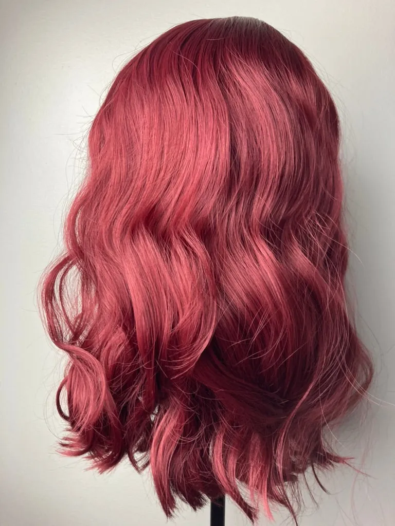 Burgundy Red Short Bob Wigs 13×4 Lace Front Wig