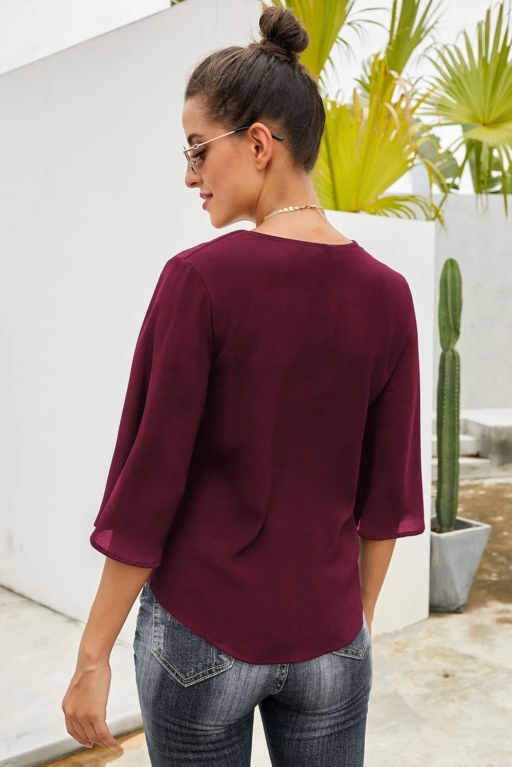 Button Tie Top