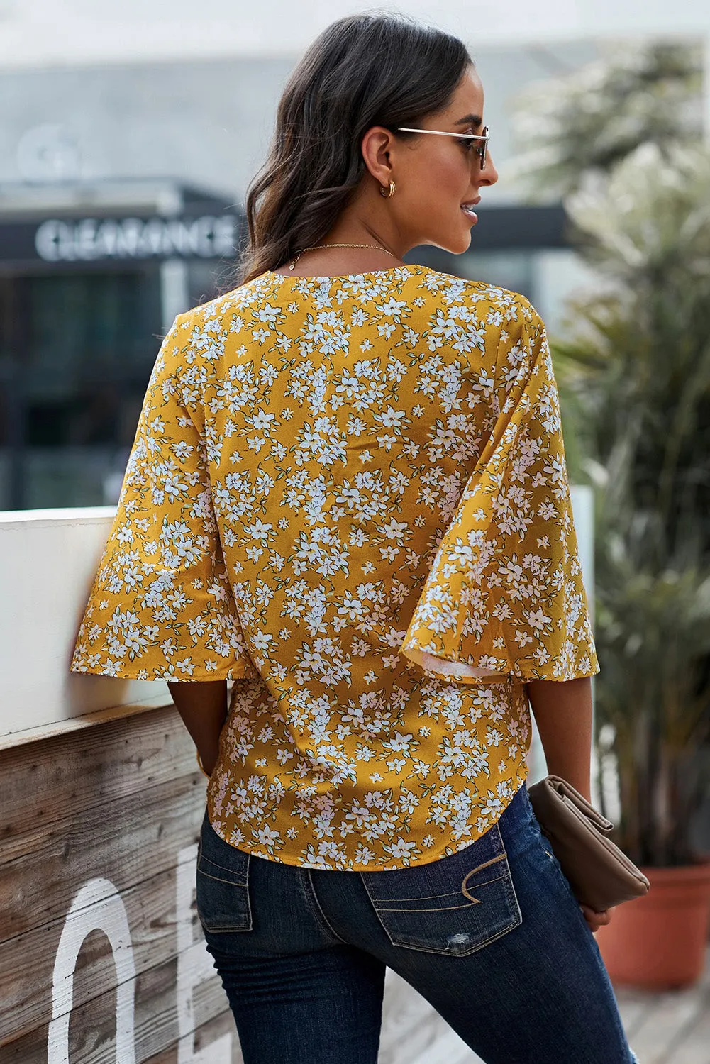 Button Tie Top