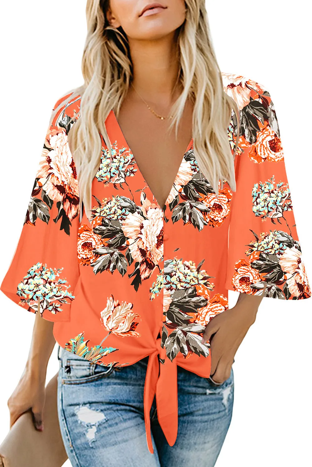 Button Tie Top