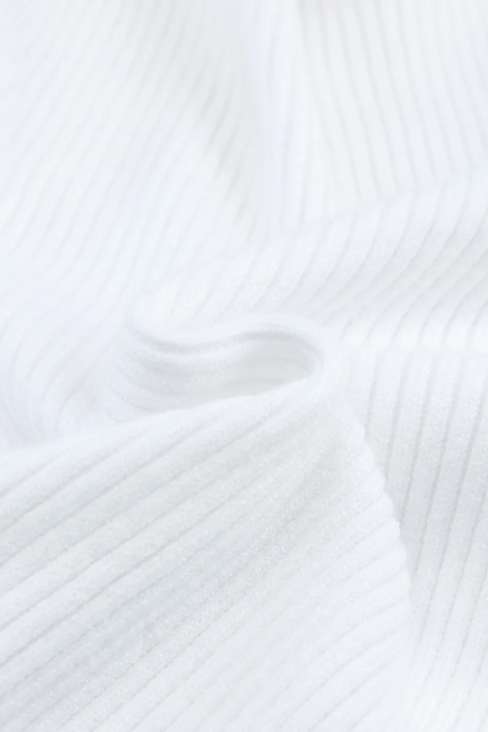 Cable Crossed V Neck Sweater
