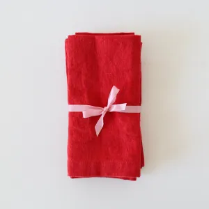 Caravan Set of 4 Everyday Napkins - Red