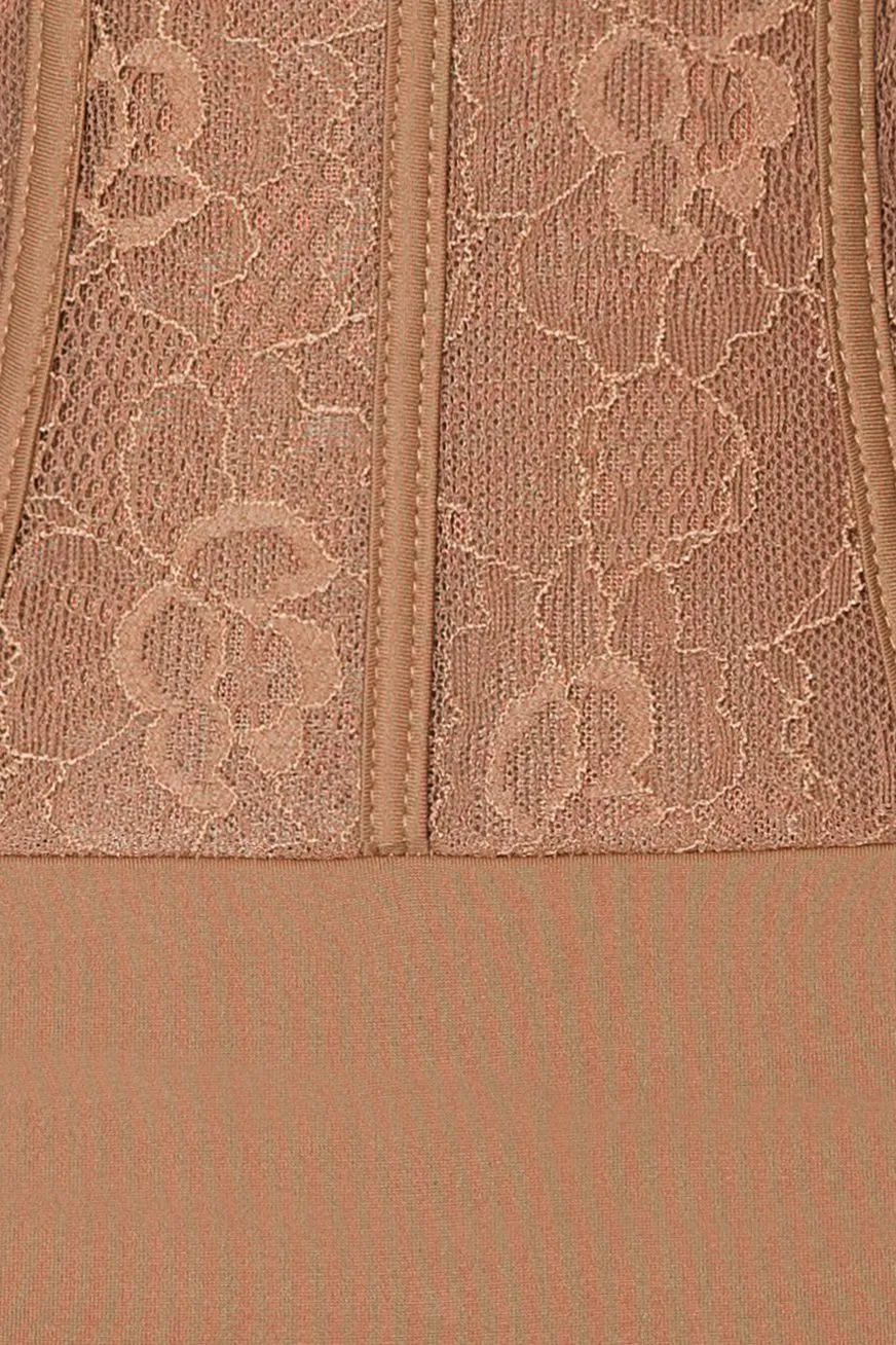 CATARINA STRETCH-LACE CORSET BODYSUIT