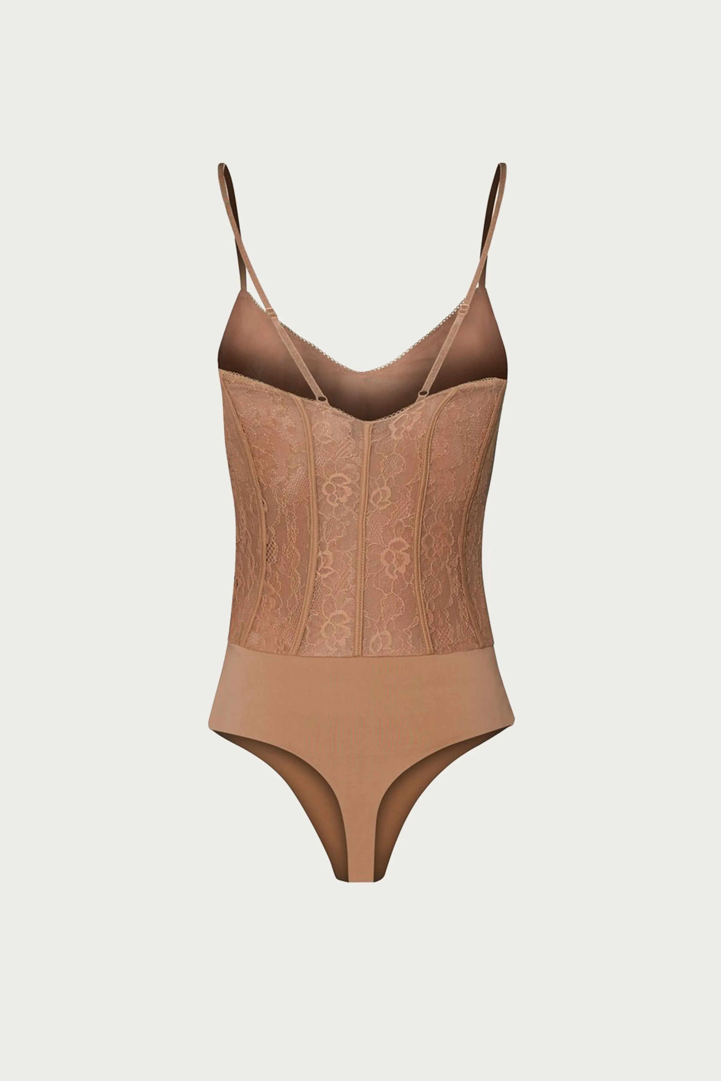 CATARINA STRETCH-LACE CORSET BODYSUIT