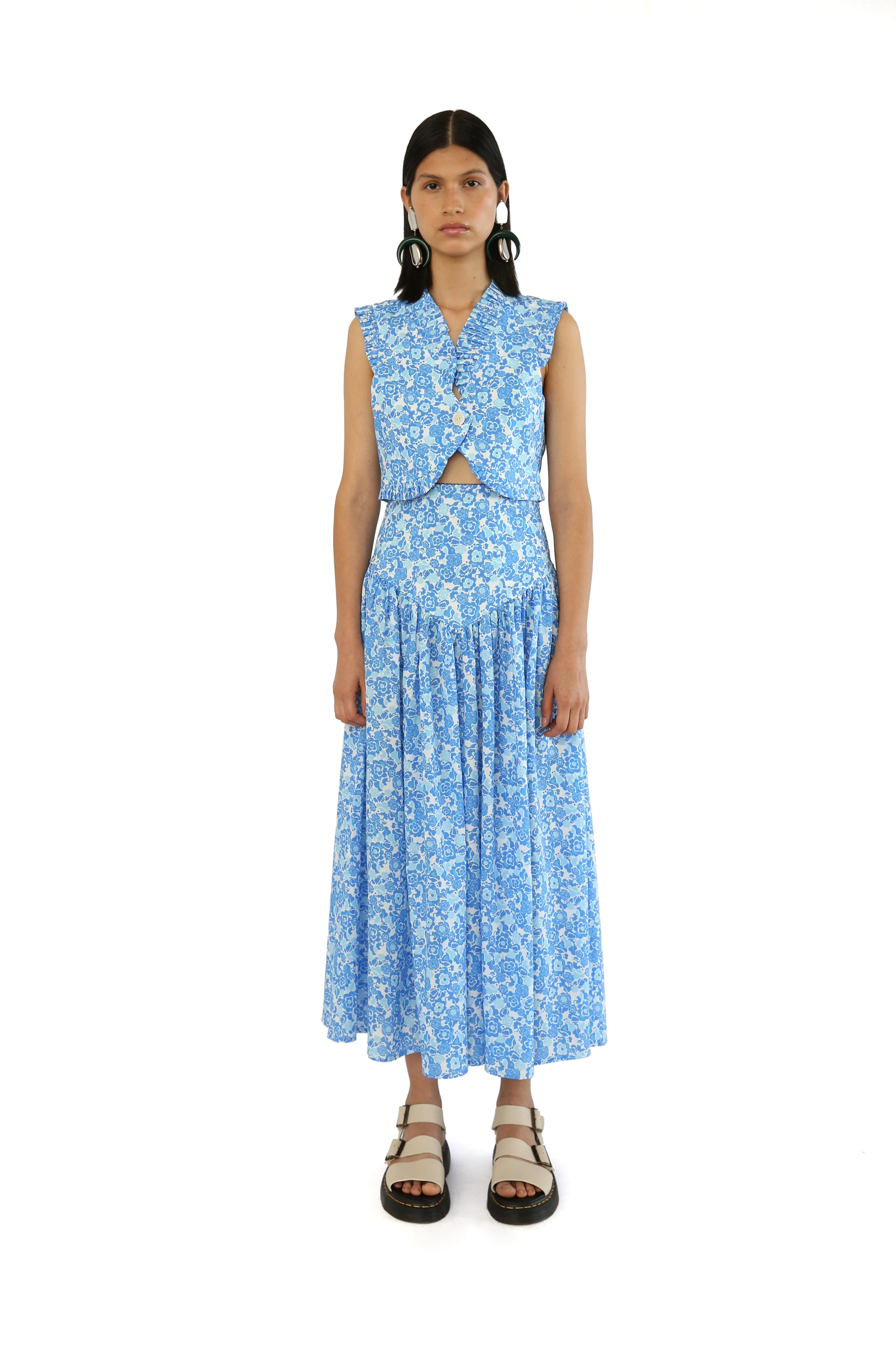 Catrina Skirt in Lavanda Print