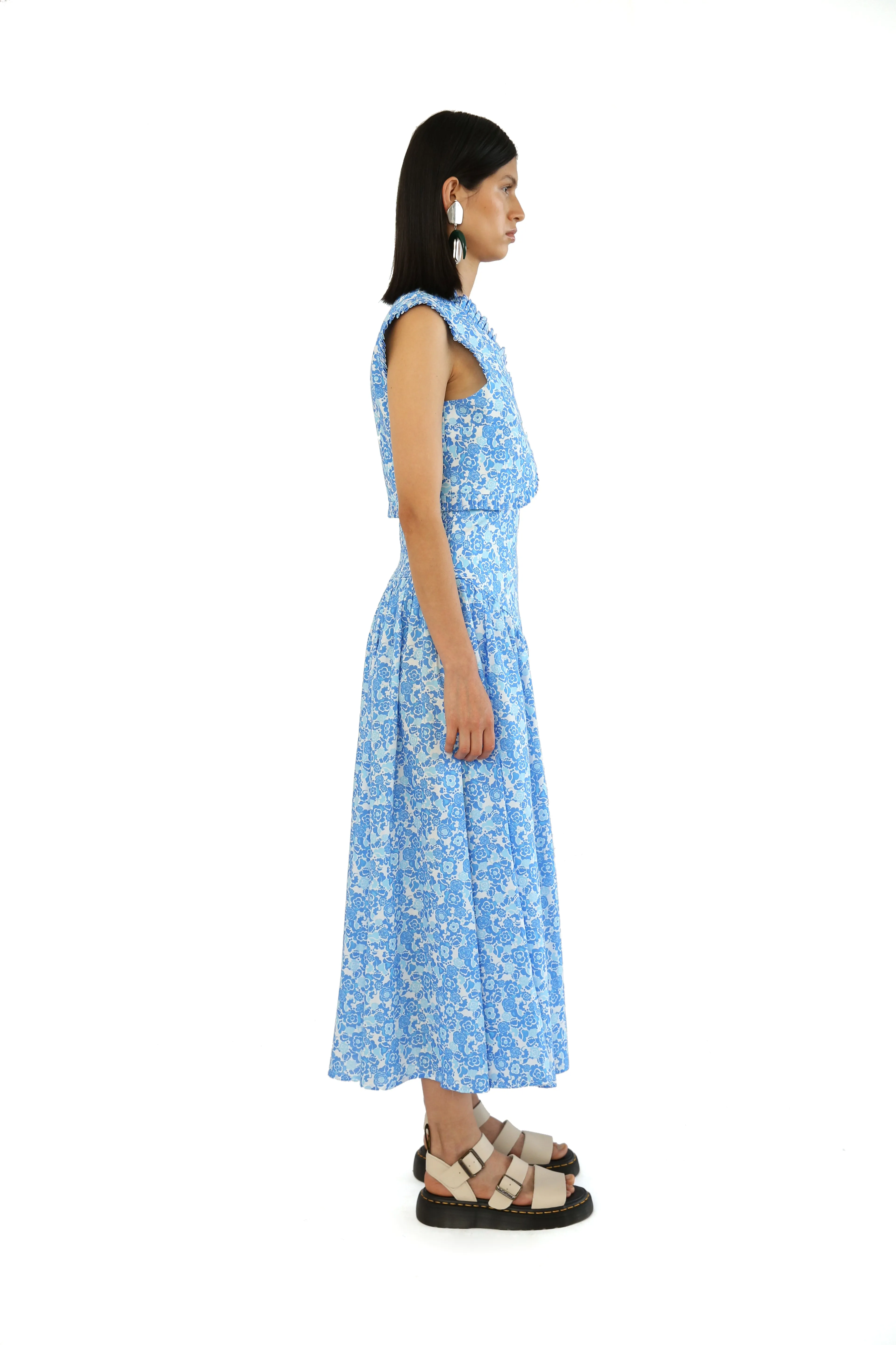 Catrina Skirt in Lavanda Print