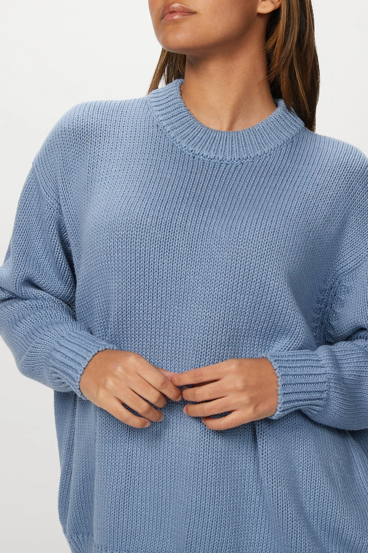 CHUNKY CREW NECK JUMPER