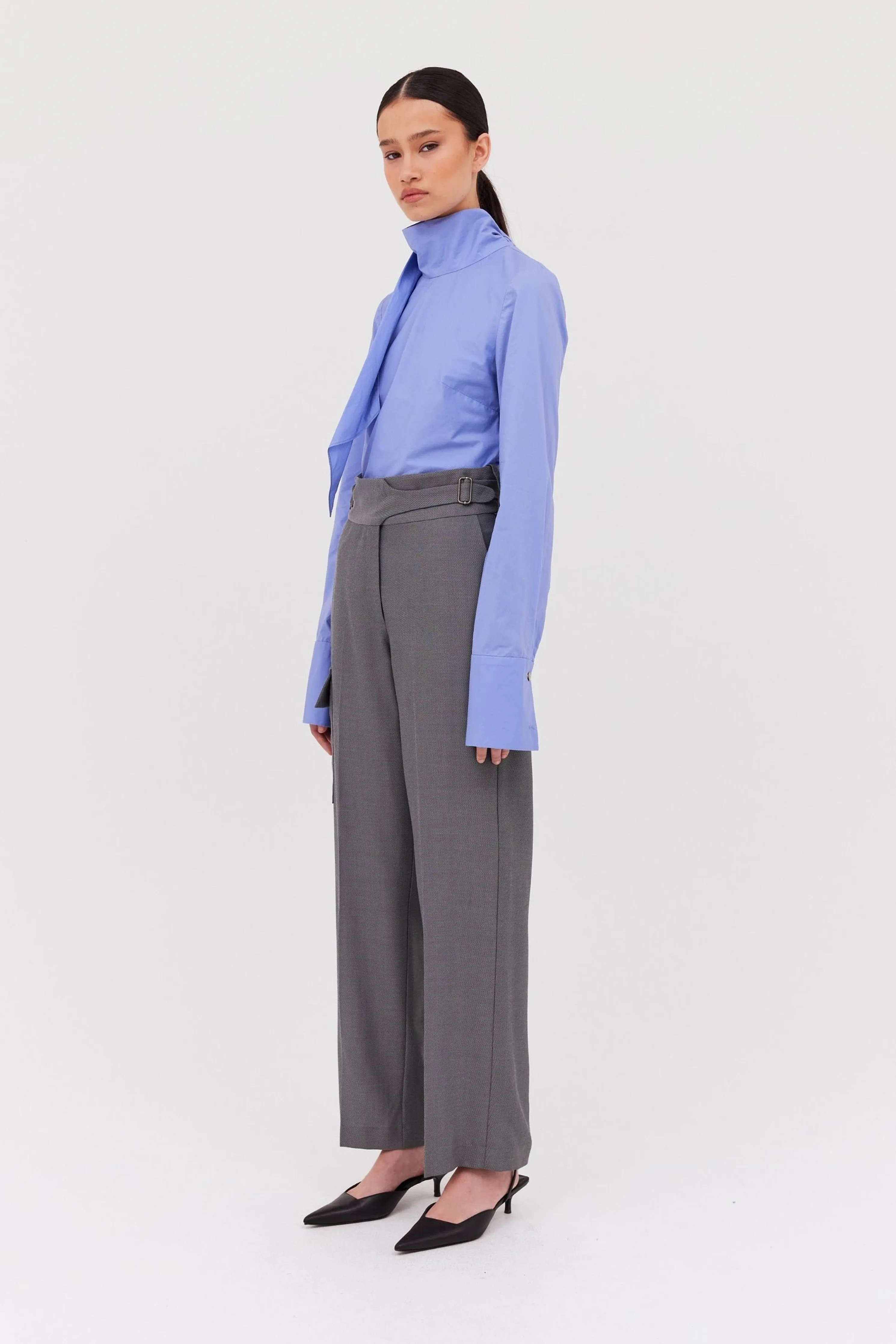 CORNFLOWER COTTON BYSTANDER TOP