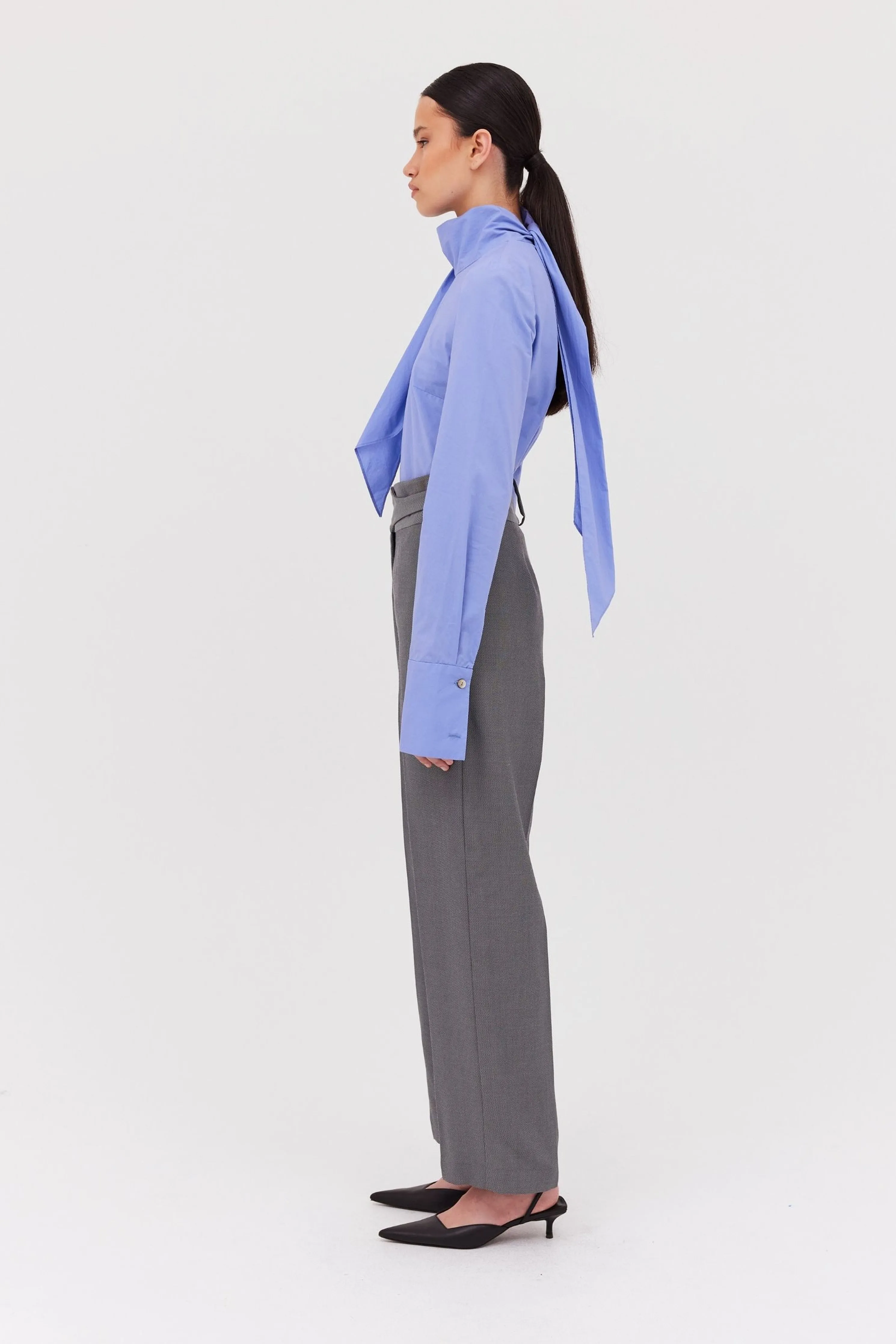 CORNFLOWER COTTON BYSTANDER TOP