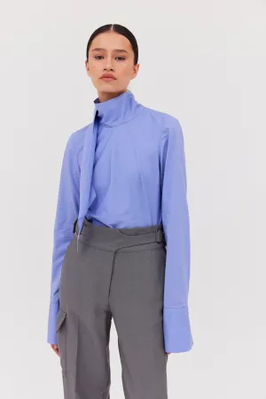 CORNFLOWER COTTON BYSTANDER TOP
