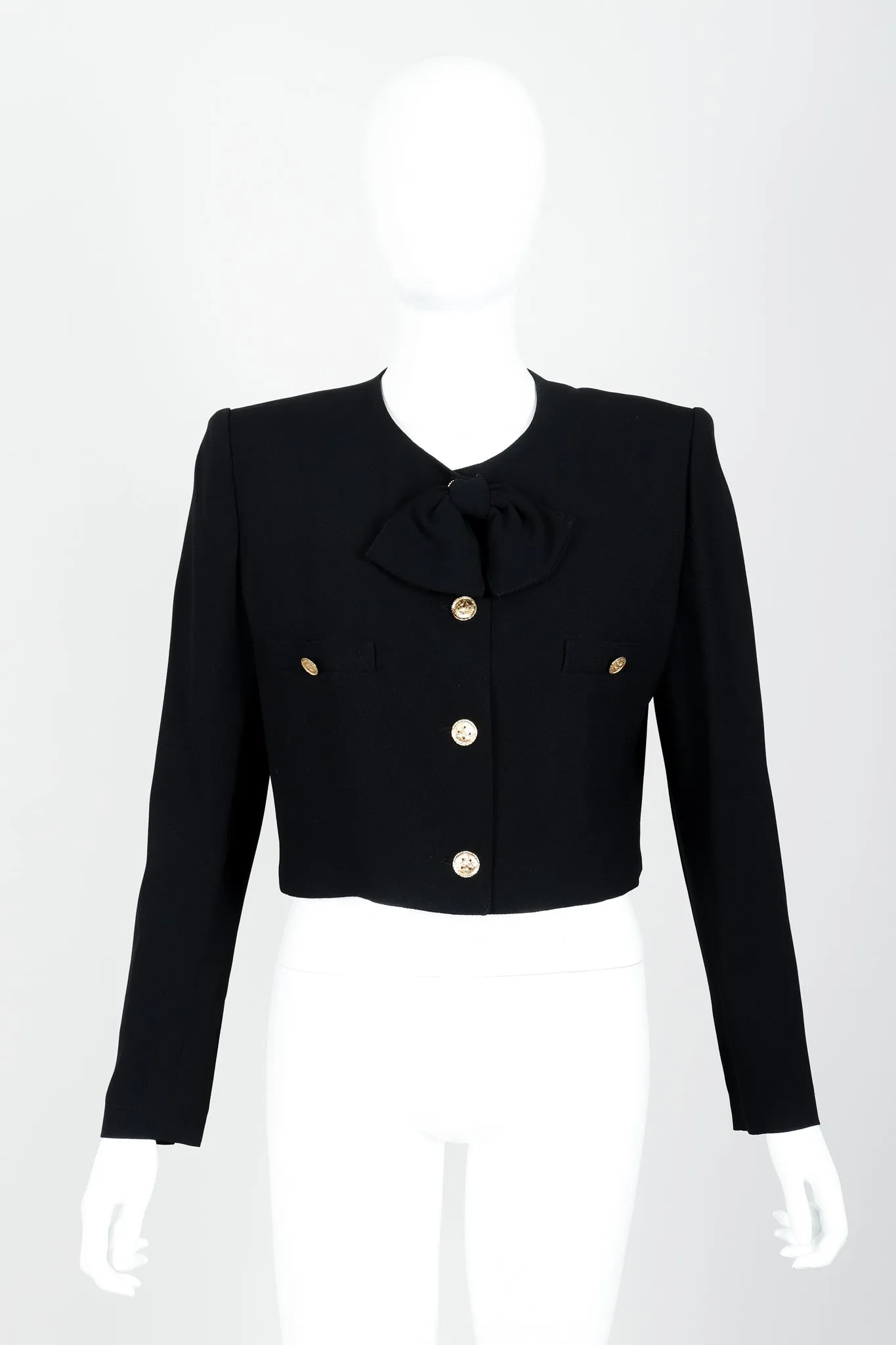 Crepe Boxy Button Jacket & Pant Suit