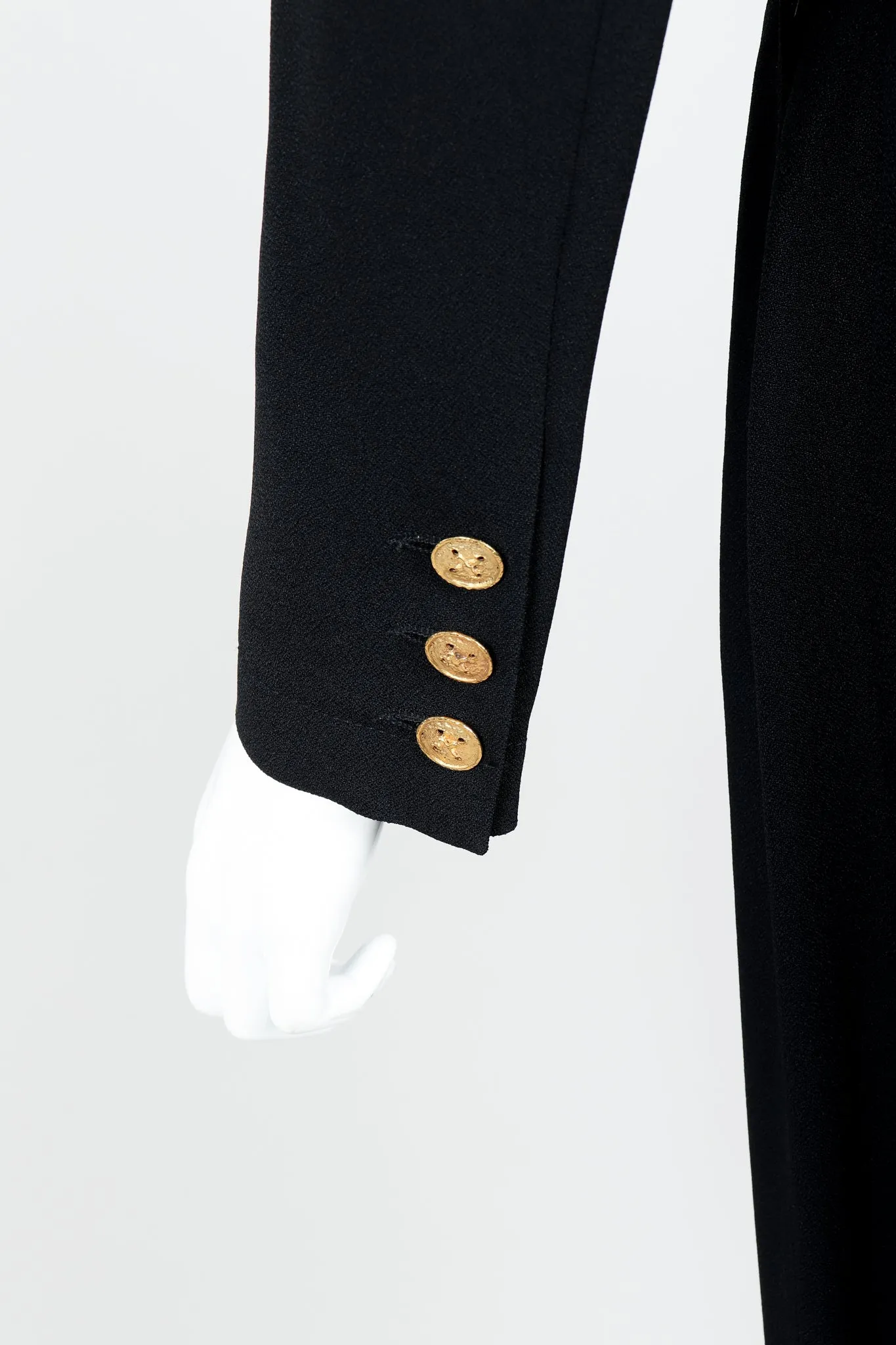 Crepe Boxy Button Jacket & Pant Suit