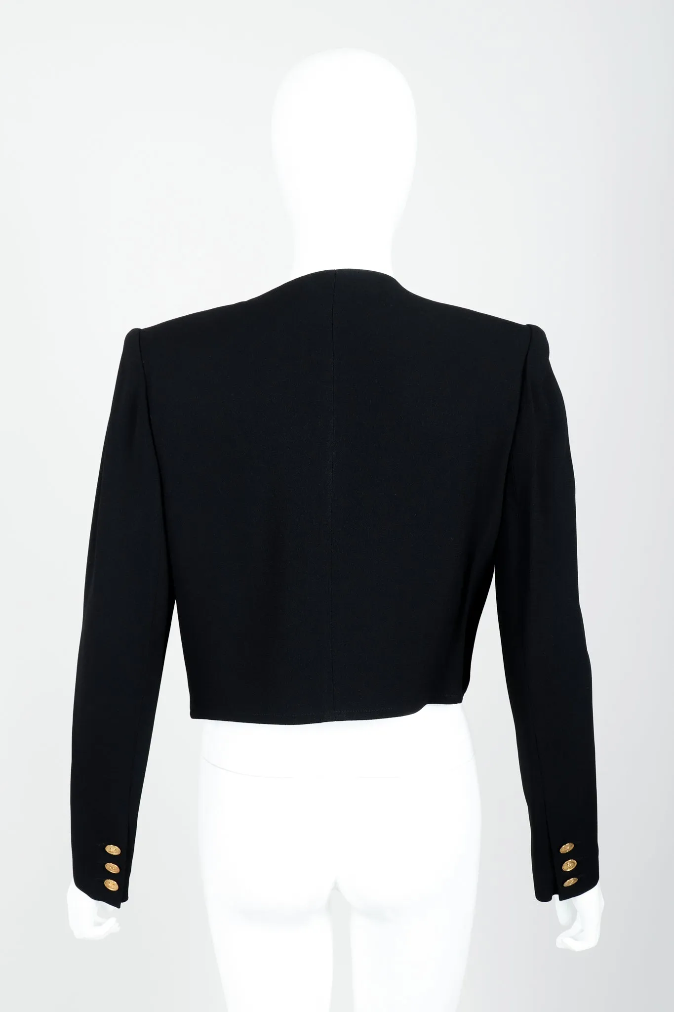Crepe Boxy Button Jacket & Pant Suit