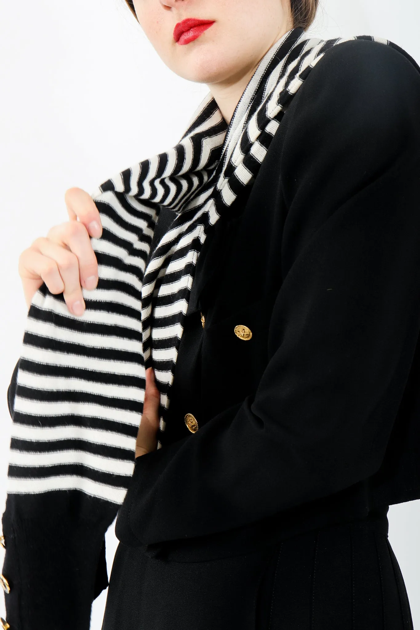 Crepe Boxy Button Jacket & Pant Suit