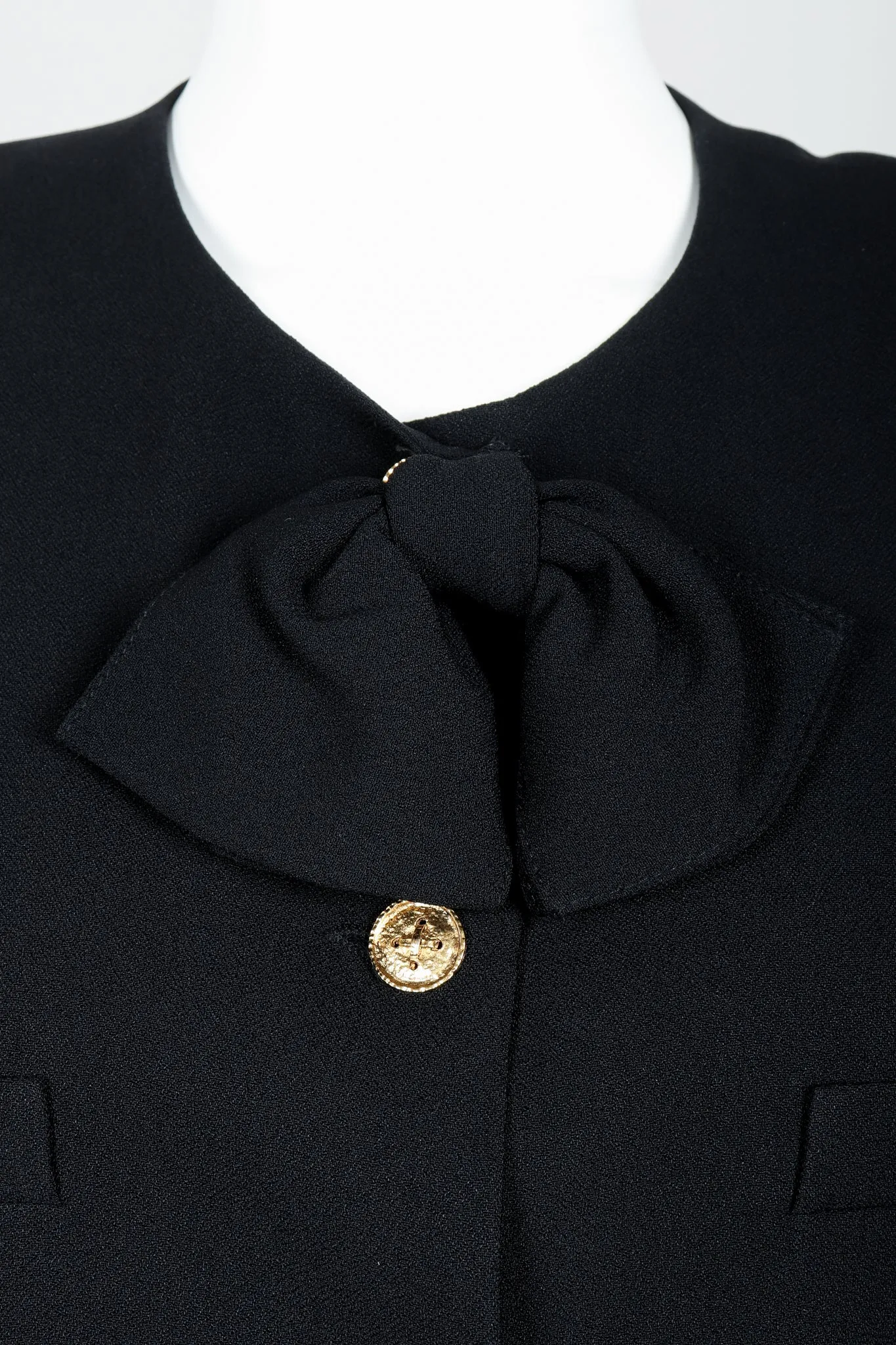 Crepe Boxy Button Jacket & Pant Suit