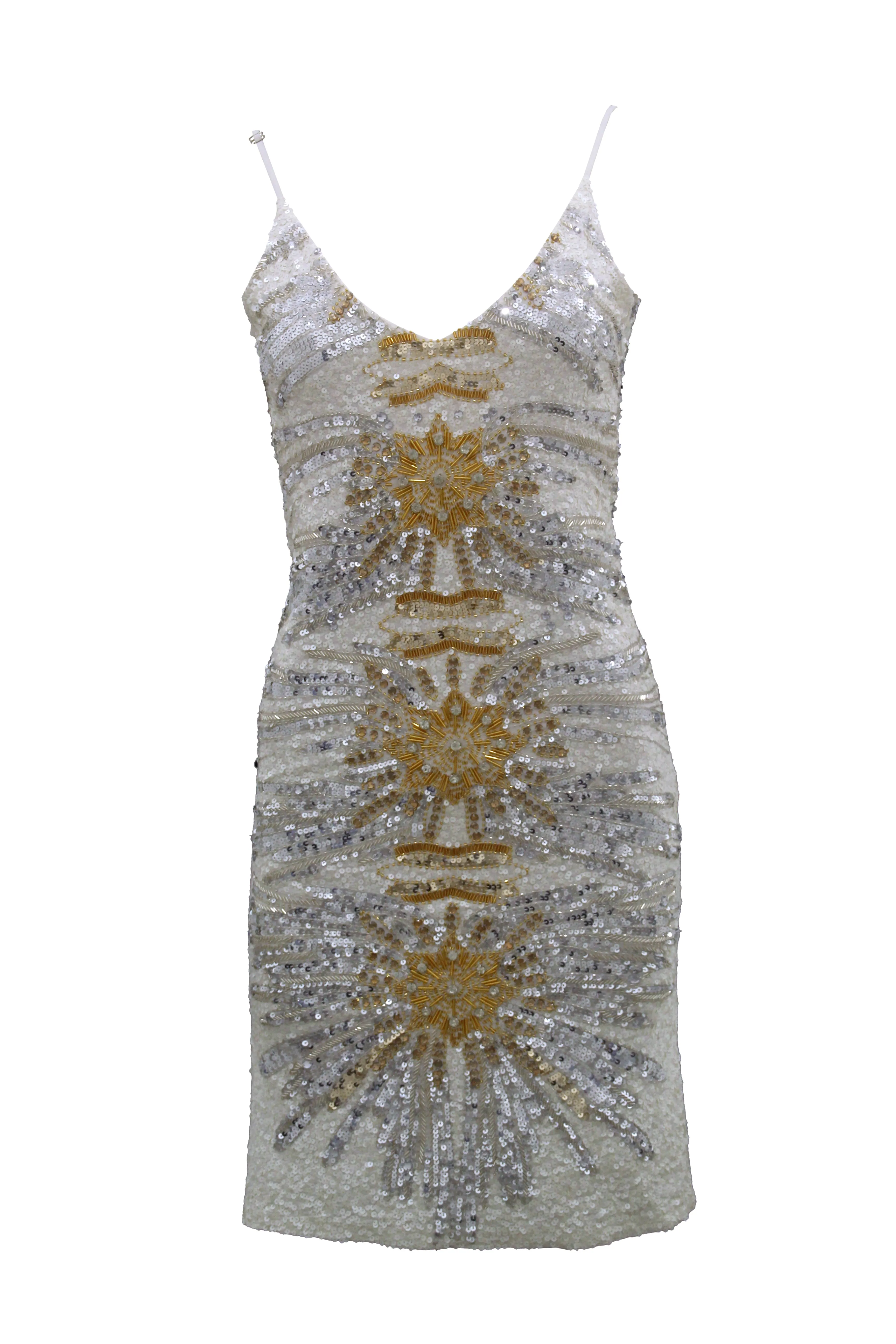 Crystal balet dress in offwhite