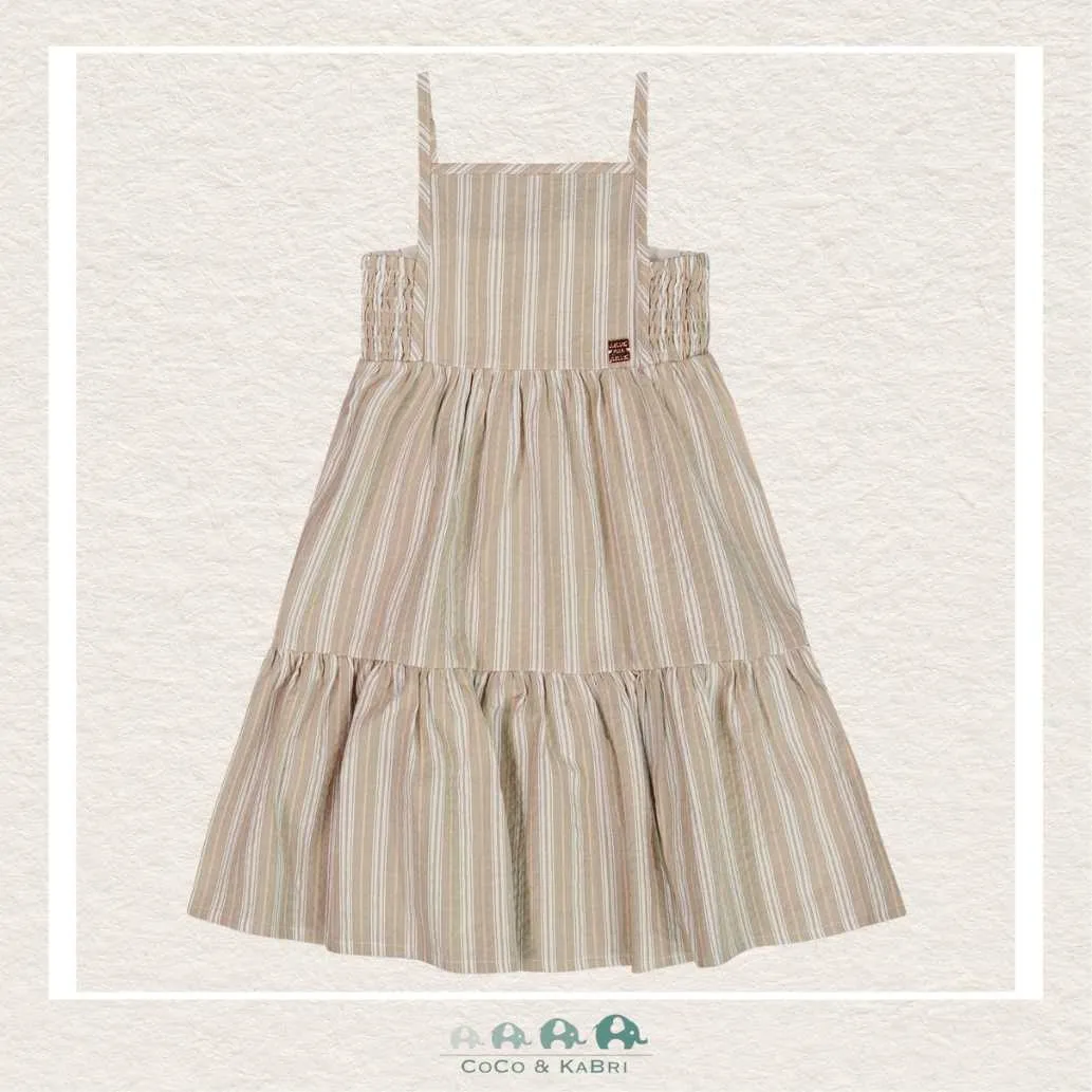 Deux Par Deux Striped Linen Dress